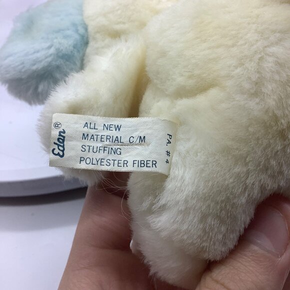 Vtg Eden Toys Plush Elephant Stuffed Animal 5.5" Made in Korea Rattle Inside - Picture 4 of 5